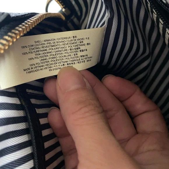 Kate Spade Black Pink Rose Floral Lasercut Leather Clarise Bag - Picture 7 of 7